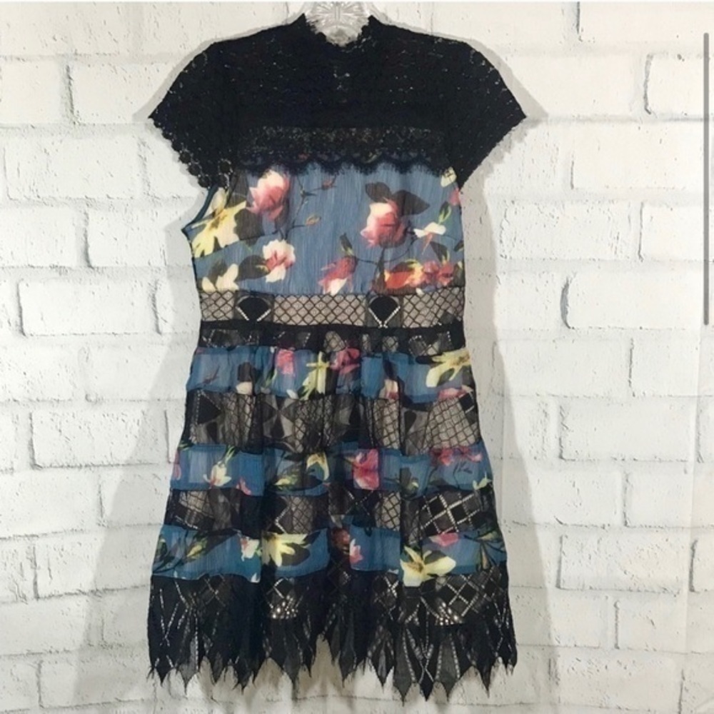 Foxiedox Adriana Lace Panel Dress - Picture 2 of 4